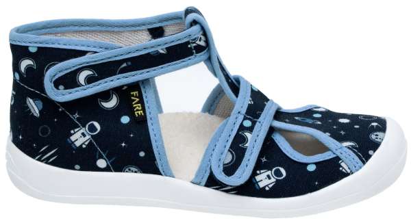 FARE KLASIK kotníkové papuče na suchý zip 4119406