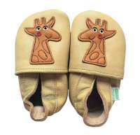 Hopi Hop BAREFOOT kožené capáčky ŽIRAFA béžové