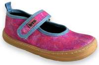 KTR plátěné barefoot FAMI09/T/BARE/PA/BUBBLEPINK