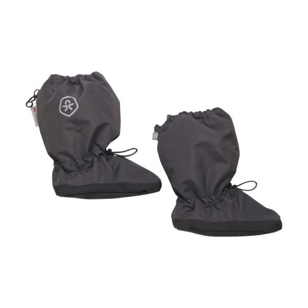 COLOR KIDS-Footies w. anti slip, phantom Šedá 6/12M